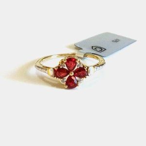 Genuine African Ruby Solid Gold Ring